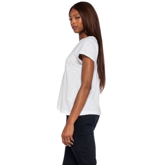 Wilt V Neck Short Sleeve Baby Fit Tee Womens Size M Slub Knit Classic Capsule - Picture 2 of 10